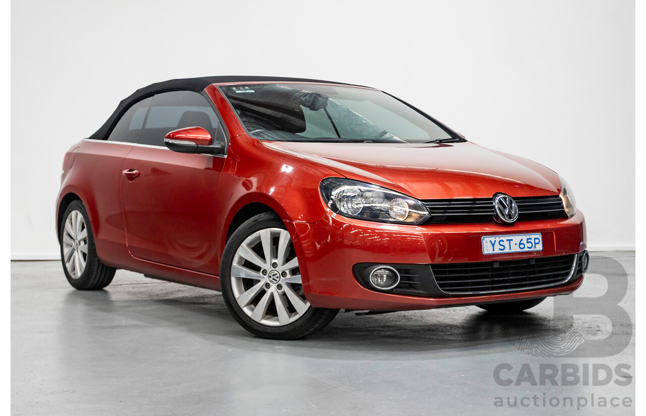 3/2013 Volkswagen Golf 118 TSI 1C MY13 2d Cabriolet Sunset Red Metallic Turbo & Supercharged 1.4L