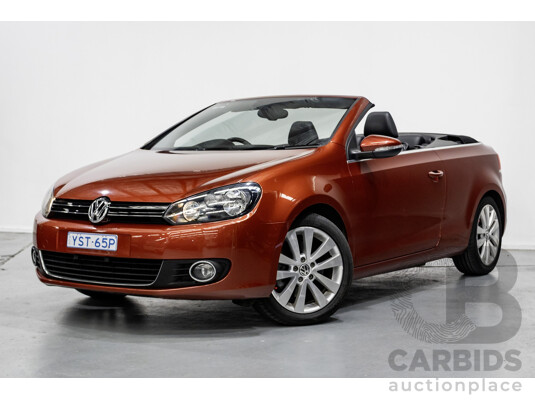 3/2013 Volkswagen Golf 118 TSI 1C MY13 2d Cabriolet Sunset Red Metallic Turbo & Supercharged 1.4L