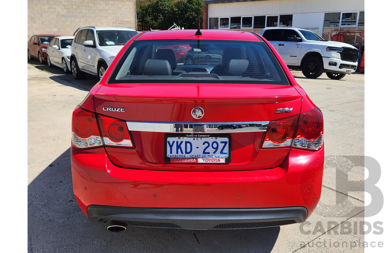 08/2014 Holden Cruze SRi Z-series JH MY14 4d Sedan Red 1.6L