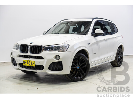 10/2016 BMW X3 xDrive20d (4WD) F25 MY16 4d Wagon Alpine White Turbo Diesel 2.0L