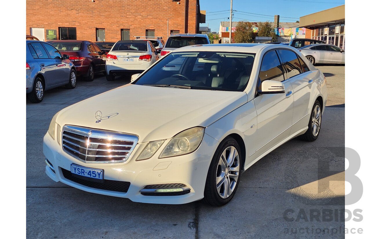 11/2011 Mercedes-Benz E250 CDI Avantgarde 212 MY11 UPGRADE 4d Sedan White 2.1L