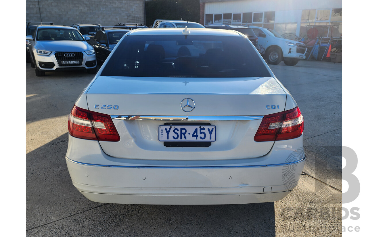 11/2011 Mercedes-Benz E250 CDI Avantgarde 212 MY11 UPGRADE 4d Sedan White 2.1L