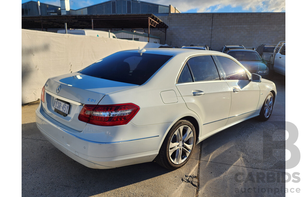 11/2011 Mercedes-Benz E250 CDI Avantgarde 212 MY11 UPGRADE 4d Sedan White 2.1L