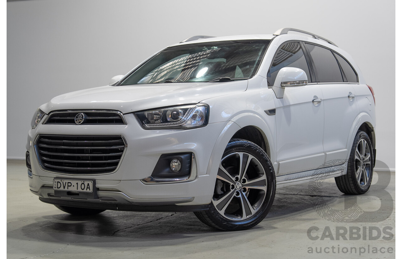03/2018 Holden Captiva 7 LTZ (AWD) CG MY18 4d Wagon White Turbo Diesel 2.2L - 7 Seater