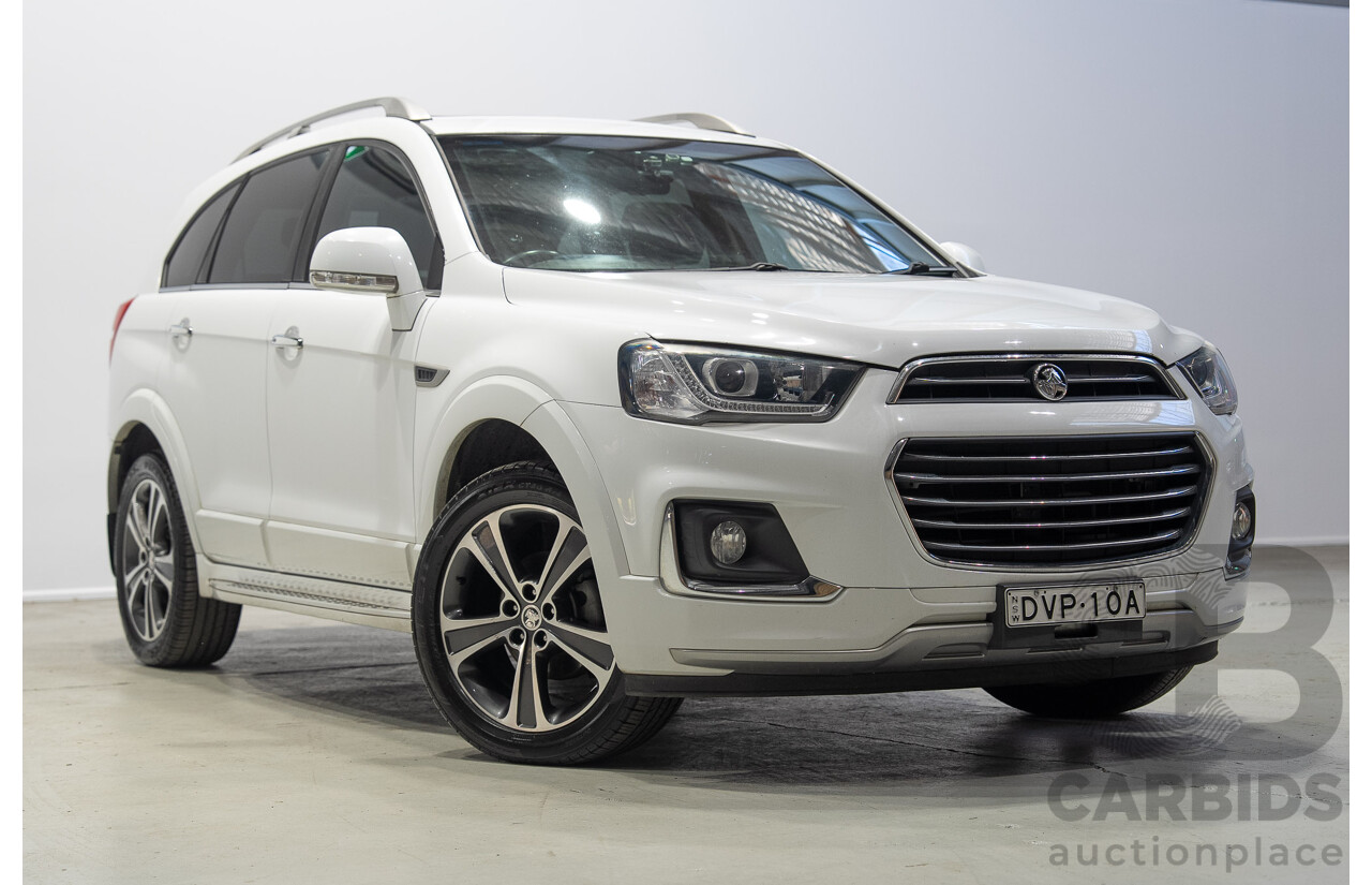 03/2018 Holden Captiva 7 LTZ (AWD) CG MY18 4d Wagon White Turbo Diesel 2.2L - 7 Seater