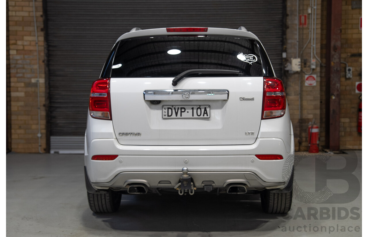 03/2018 Holden Captiva 7 LTZ (AWD) CG MY18 4d Wagon White Turbo Diesel 2.2L - 7 Seater