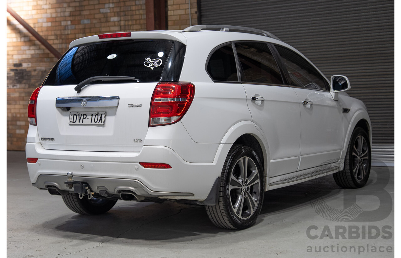 03/2018 Holden Captiva 7 LTZ (AWD) CG MY18 4d Wagon White Turbo Diesel 2.2L - 7 Seater