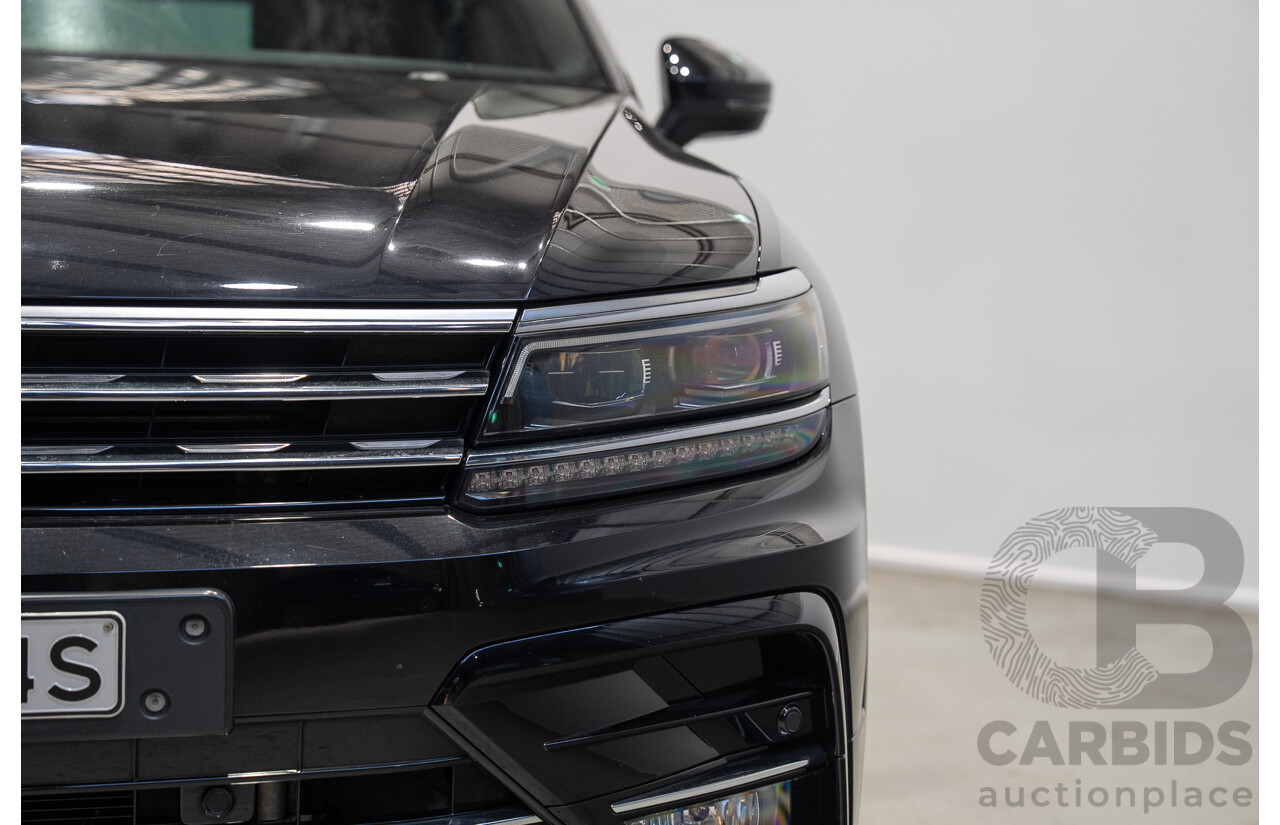 11/2017 Volkswagen Tiguan 162 TSI Highline (AWD) 5NA MY18 4D Wagon Deep Black Pearlescent Turbo 2.0L