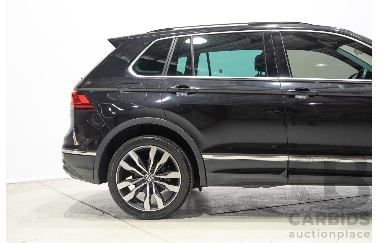 11/2017 Volkswagen Tiguan 162 TSI Highline (AWD) 5NA MY18 4D Wagon Deep Black Pearlescent Turbo 2.0L