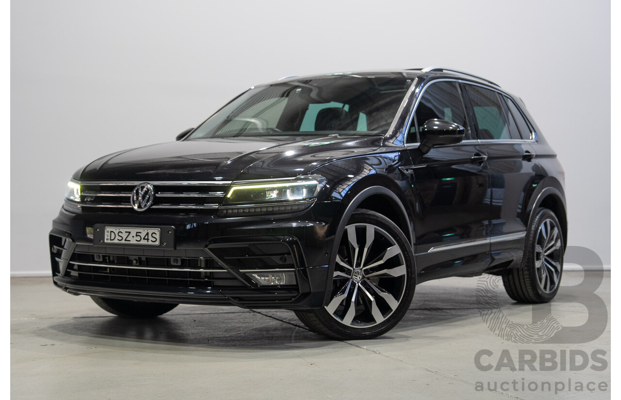 11/2017 Volkswagen Tiguan 162 TSI Highline (AWD) 5NA MY18 4D Wagon Deep Black Pearlescent Turbo 2.0L