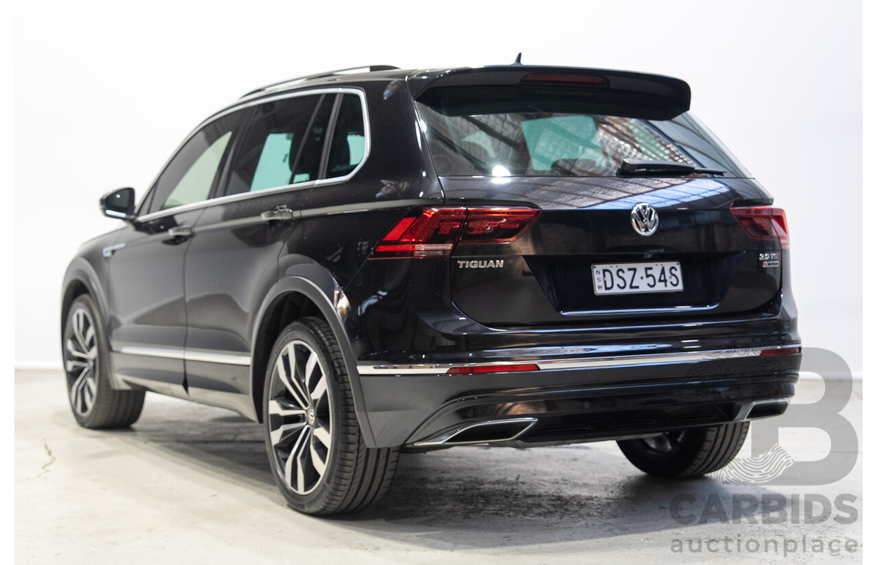 11/2017 Volkswagen Tiguan 162 TSI Highline (AWD) 5NA MY18 4D Wagon Deep Black Pearlescent Turbo 2.0L