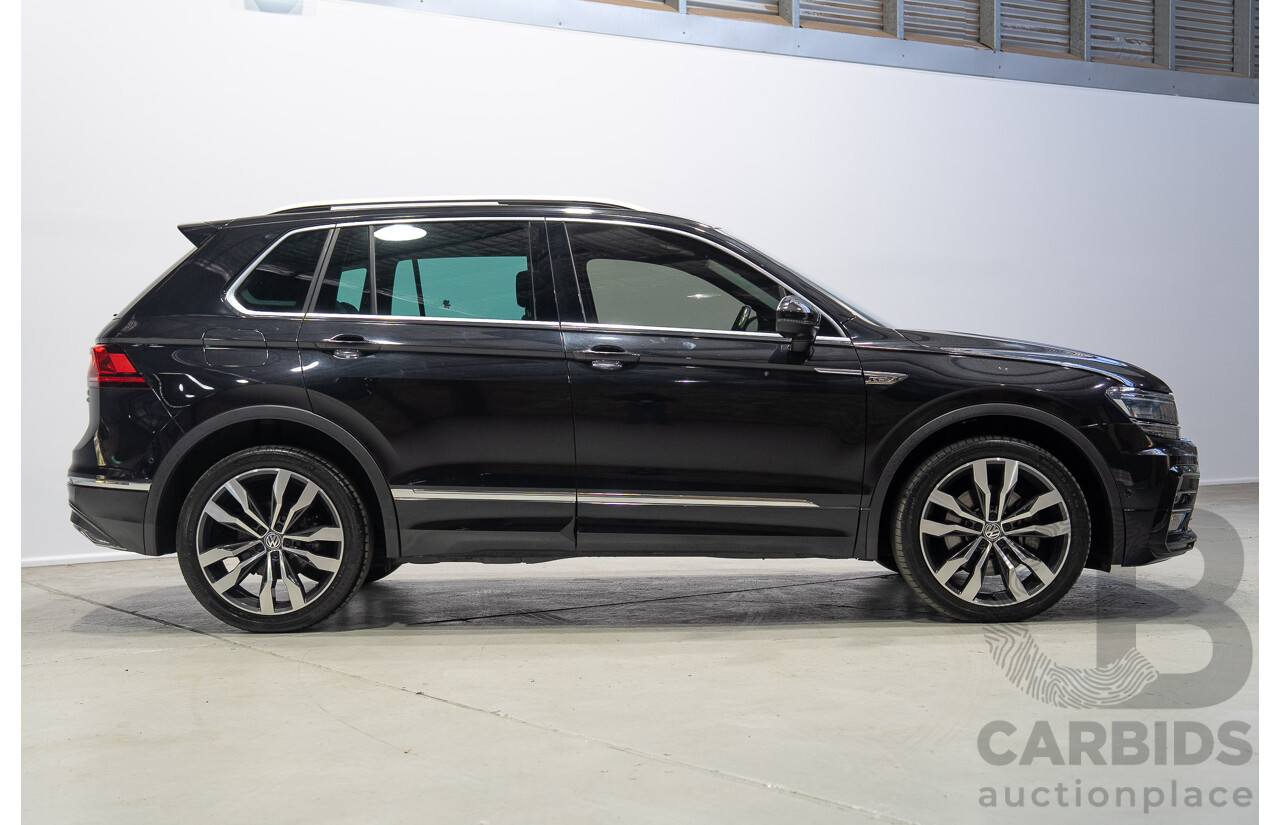 11/2017 Volkswagen Tiguan 162 TSI Highline (AWD) 5NA MY18 4D Wagon Deep Black Pearlescent Turbo 2.0L