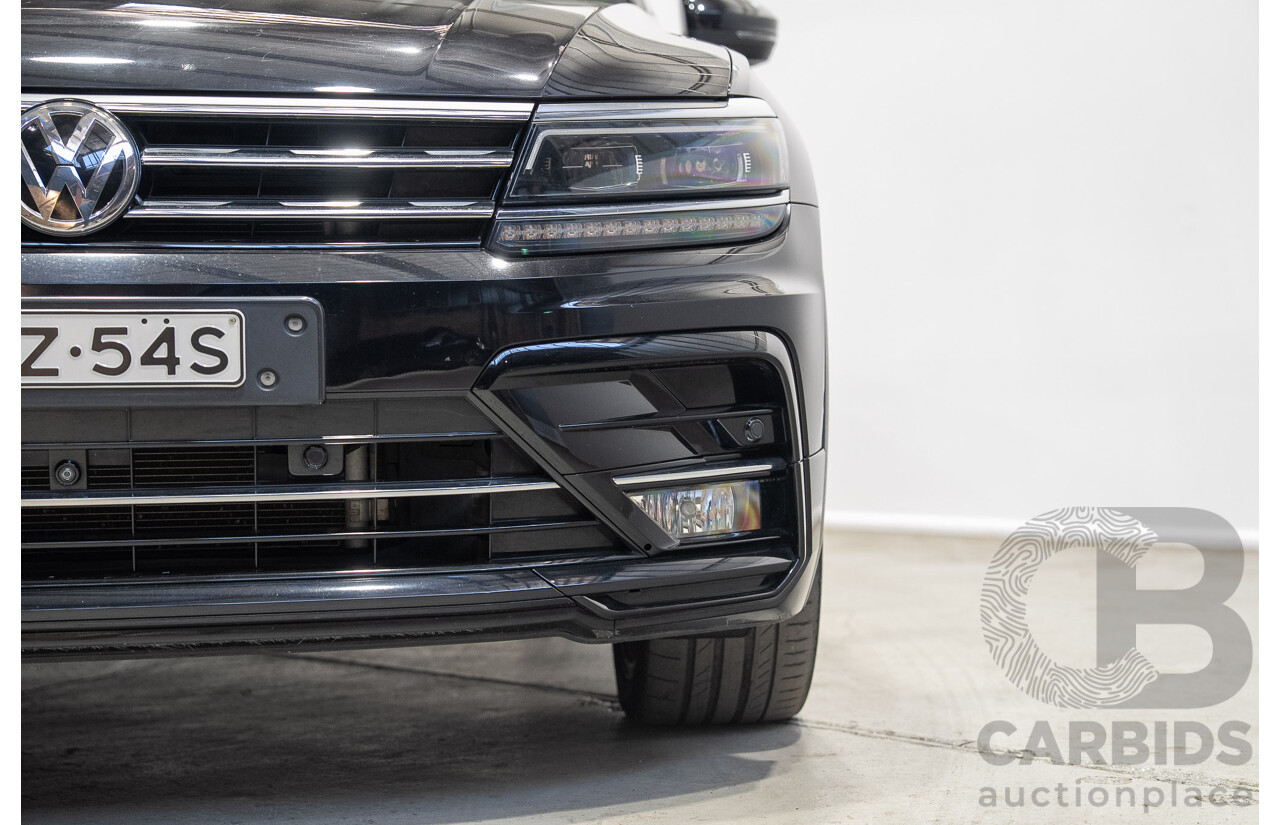11/2017 Volkswagen Tiguan 162 TSI Highline (AWD) 5NA MY18 4D Wagon Deep Black Pearlescent Turbo 2.0L