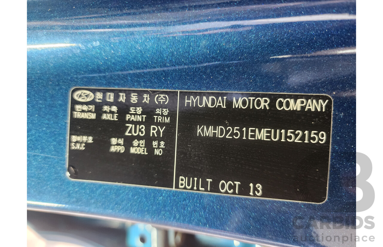 01/2014 Hyundai i30 Active GD MY14 5d Hatchback Blue 1.8L