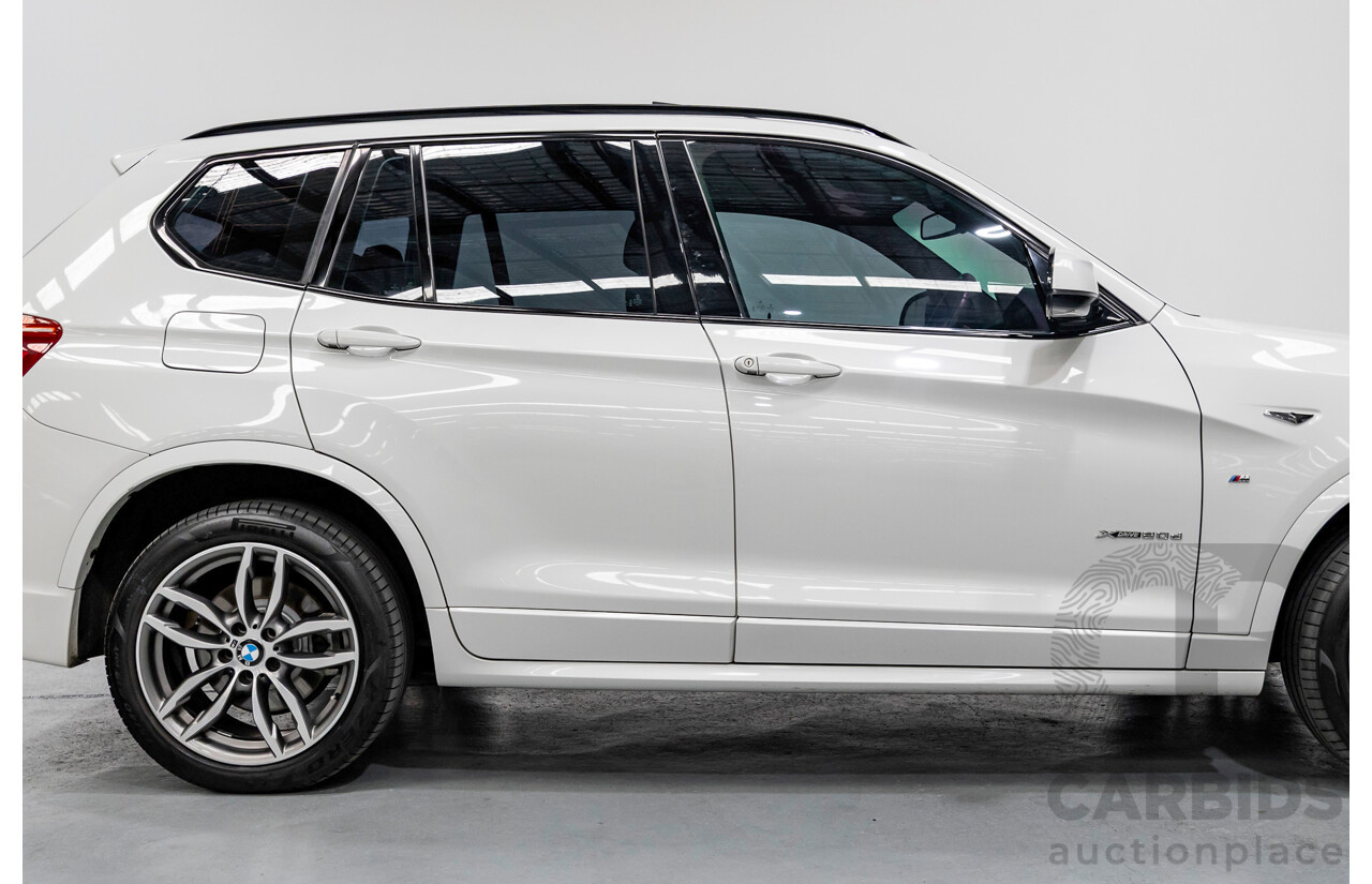 11/2016 BMW X3 xDrive20d M Sport (AWD) F25 MY16 4d Wagon Alpine White Turbo 2.0L