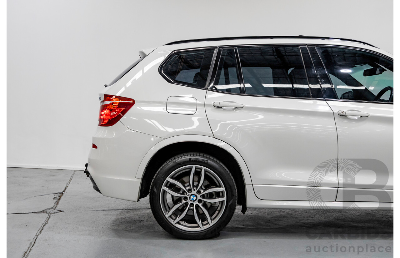11/2016 BMW X3 xDrive20d M Sport (AWD) F25 MY16 4d Wagon Alpine White Turbo 2.0L
