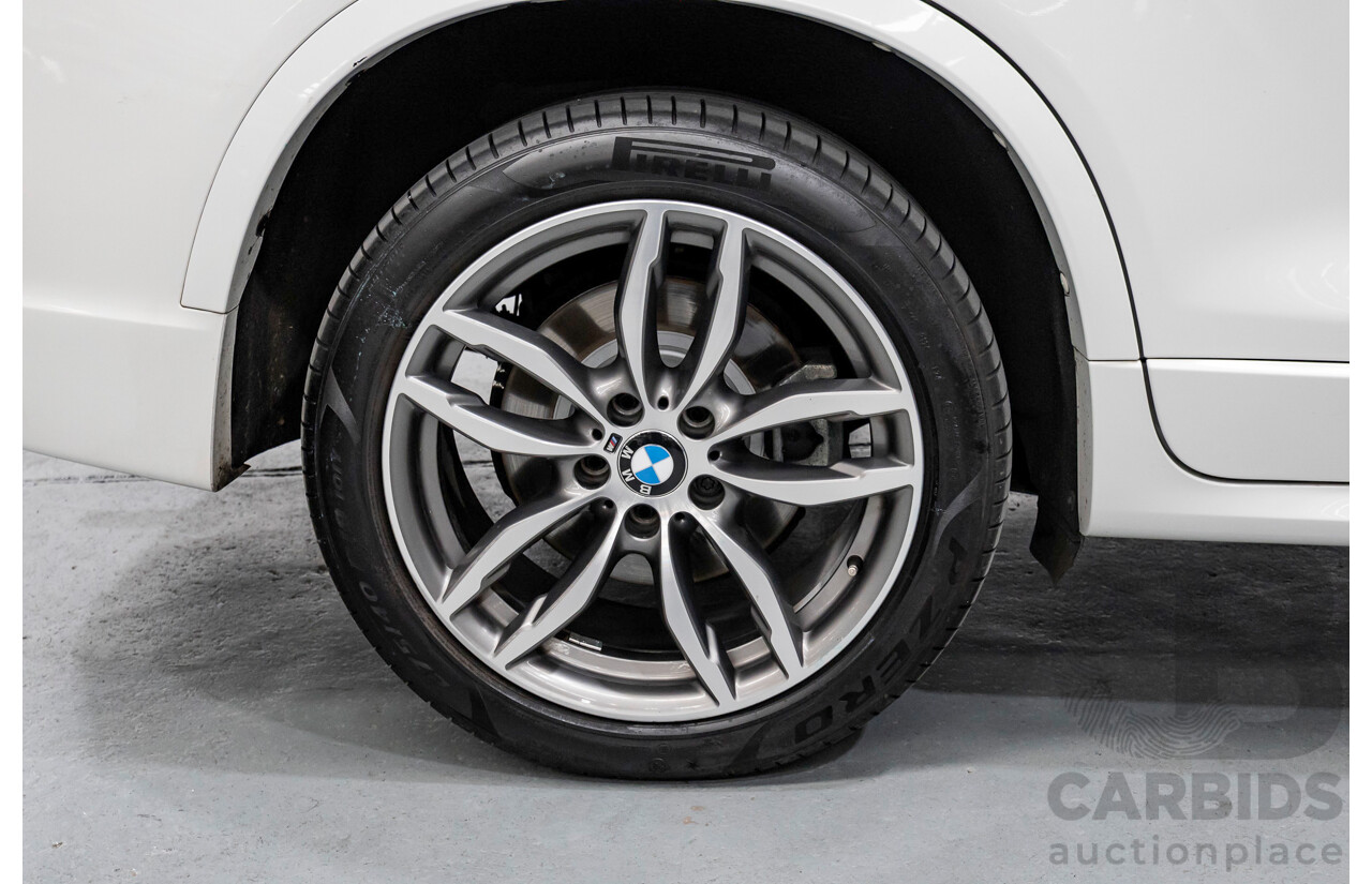 11/2016 BMW X3 xDrive20d M Sport (AWD) F25 MY16 4d Wagon Alpine White Turbo 2.0L