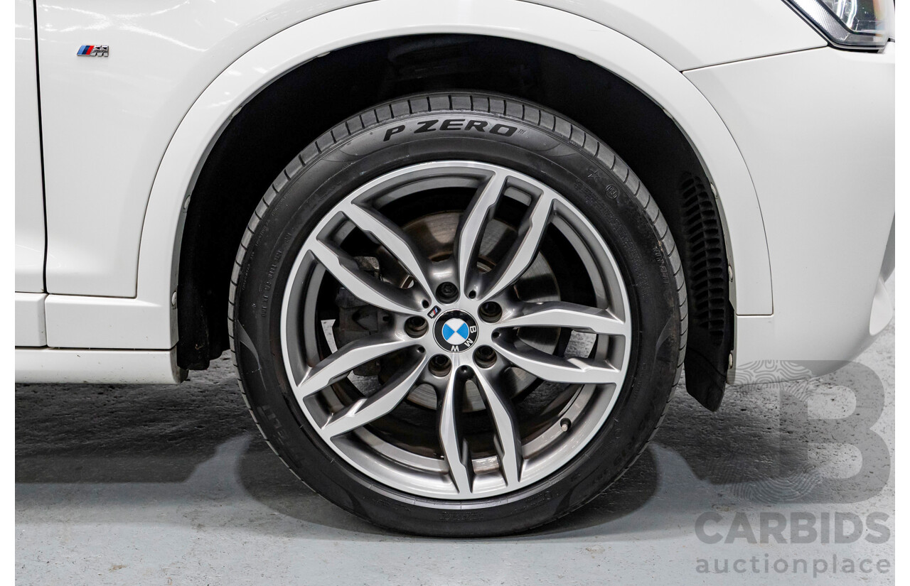11/2016 BMW X3 xDrive20d M Sport (AWD) F25 MY16 4d Wagon Alpine White Turbo 2.0L