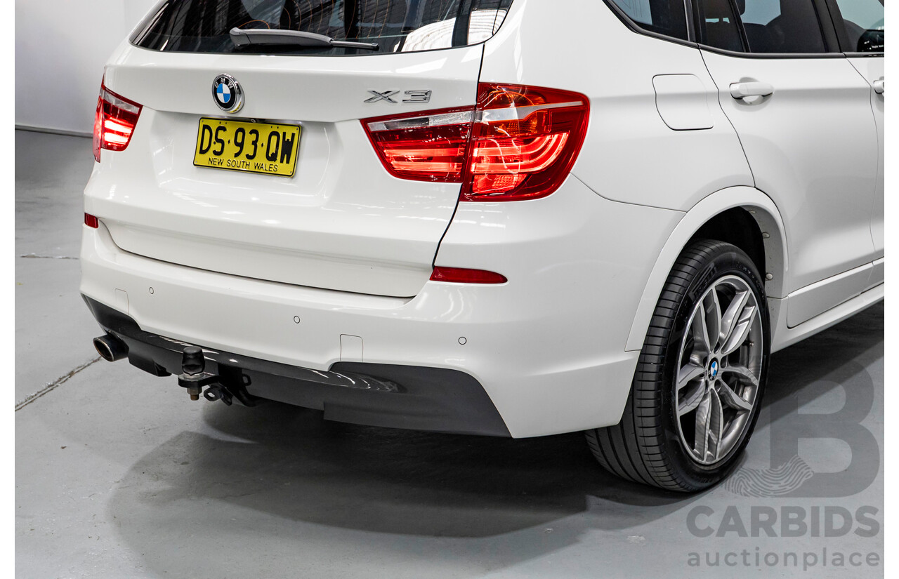 11/2016 BMW X3 xDrive20d M Sport (AWD) F25 MY16 4d Wagon Alpine White Turbo 2.0L