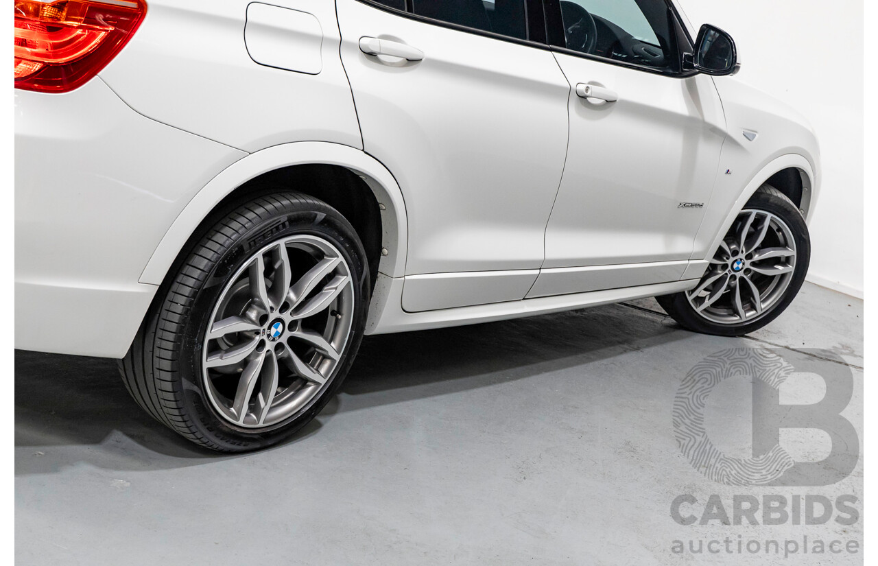 11/2016 BMW X3 xDrive20d M Sport (AWD) F25 MY16 4d Wagon Alpine White Turbo 2.0L