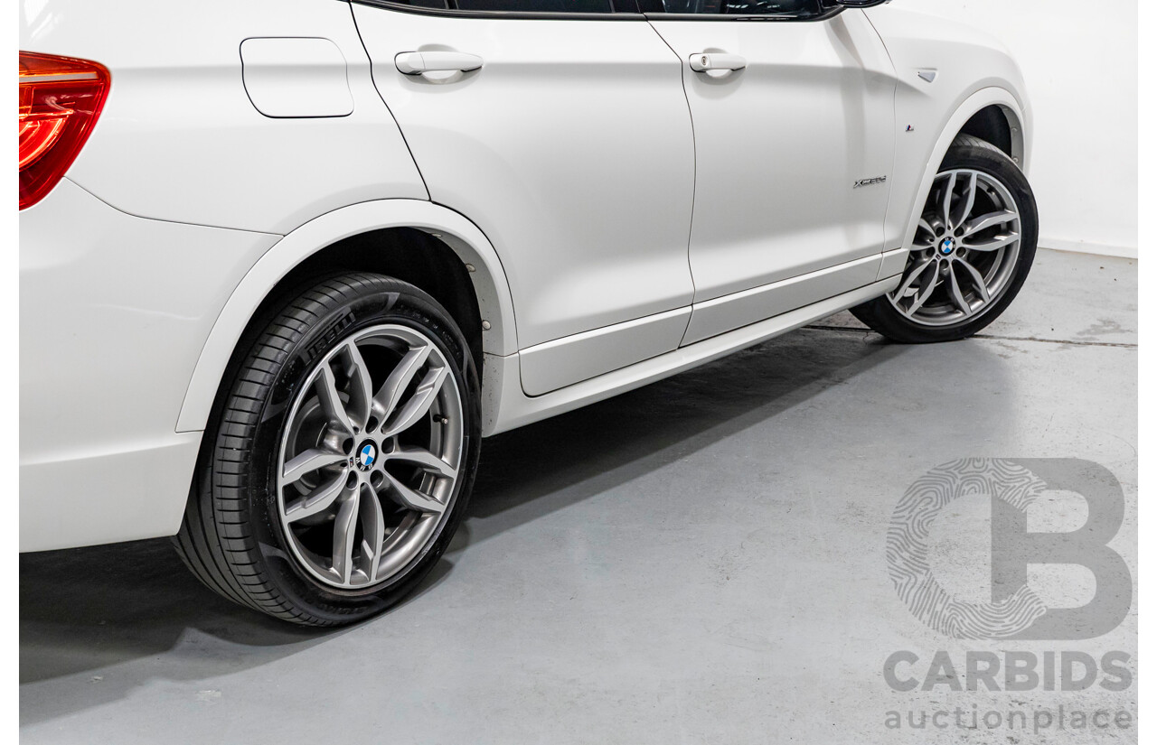 11/2016 BMW X3 xDrive20d M Sport (AWD) F25 MY16 4d Wagon Alpine White Turbo 2.0L