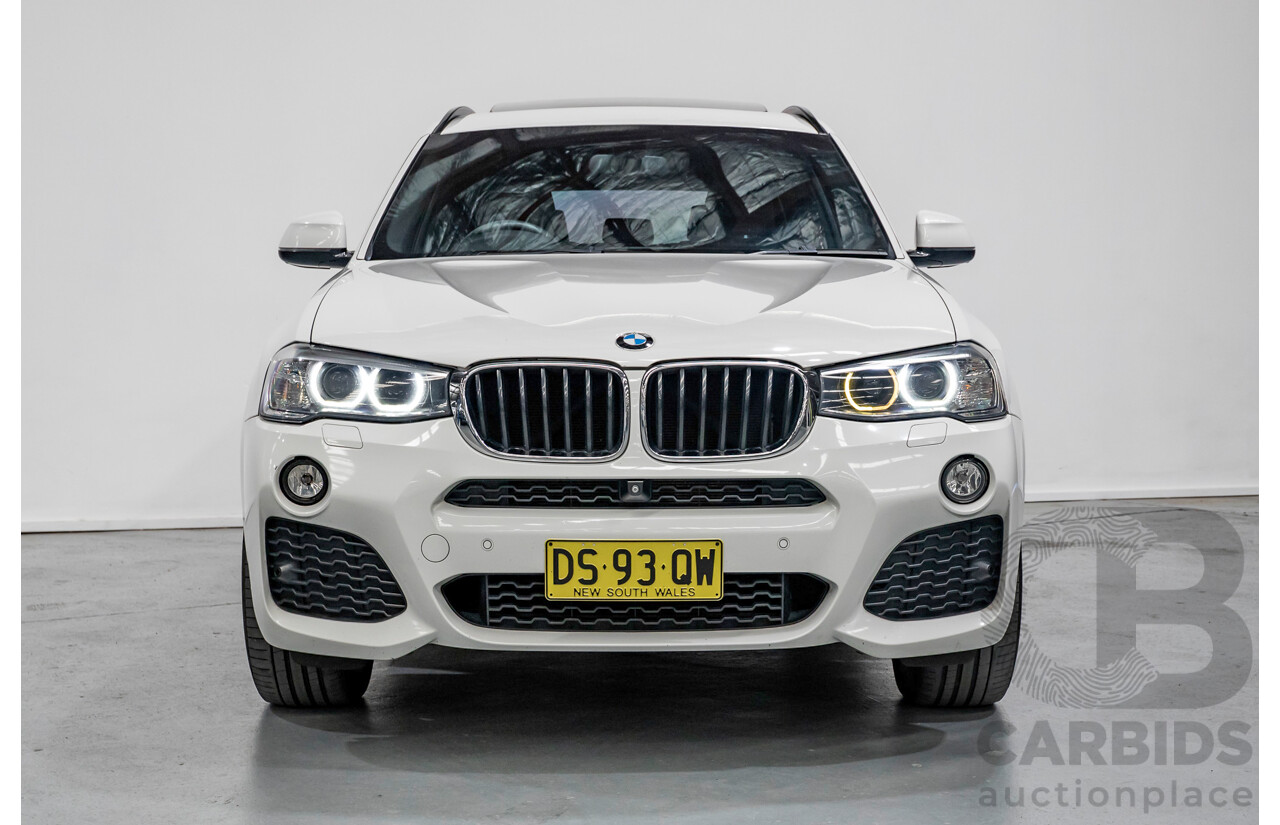 11/2016 BMW X3 xDrive20d M Sport (AWD) F25 MY16 4d Wagon Alpine White Turbo 2.0L