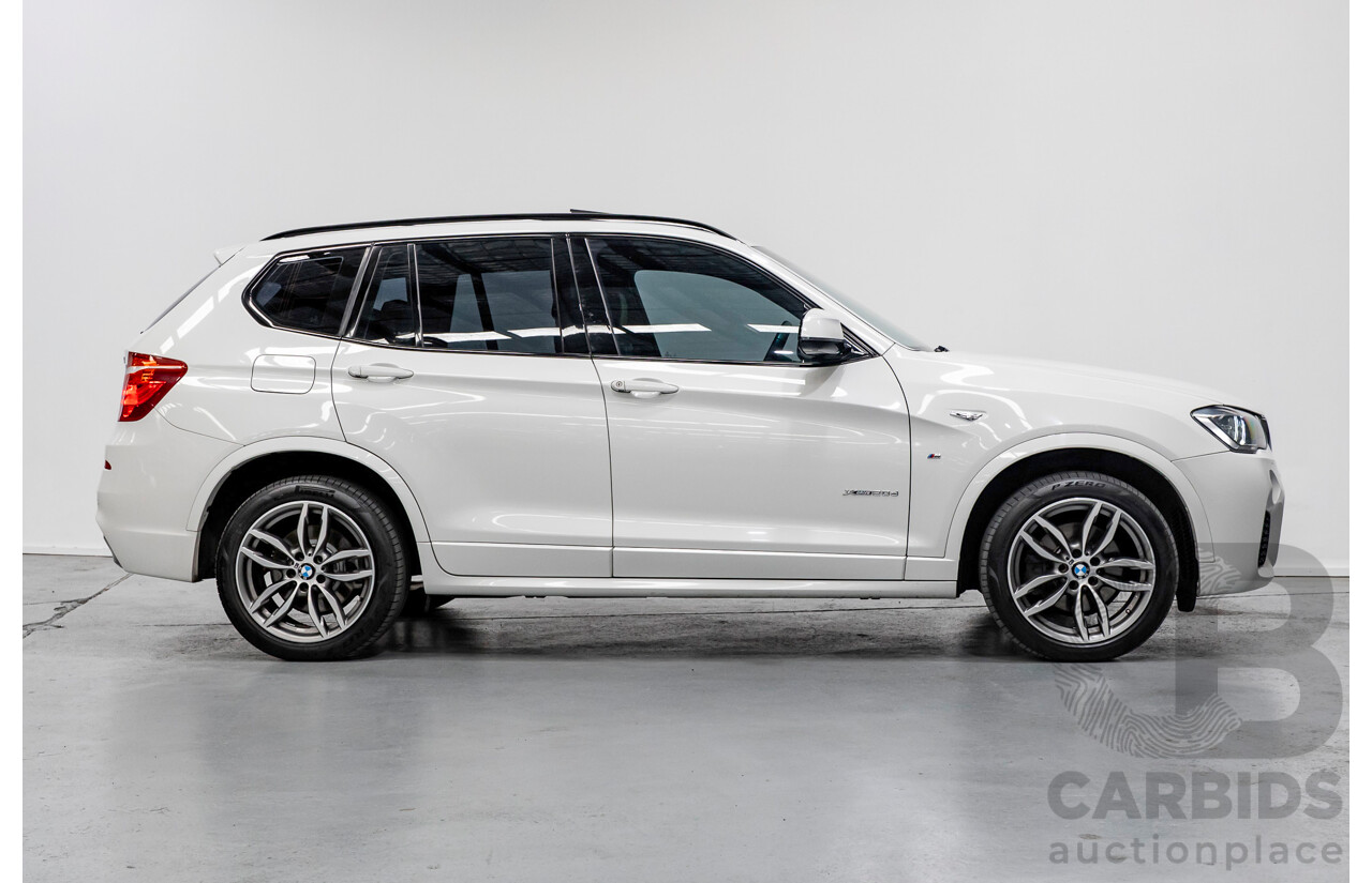 11/2016 BMW X3 xDrive20d M Sport (AWD) F25 MY16 4d Wagon Alpine White Turbo 2.0L