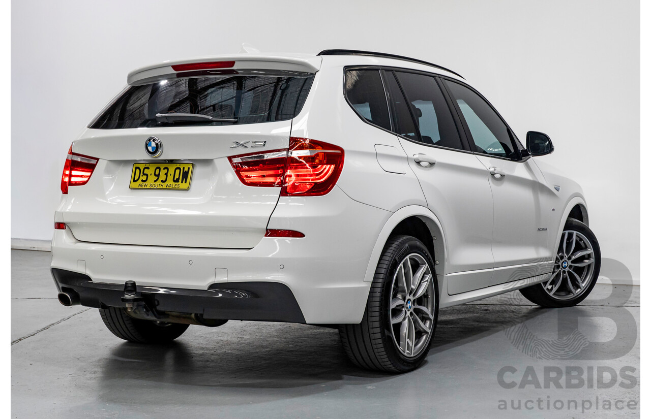 11/2016 BMW X3 xDrive20d M Sport (AWD) F25 MY16 4d Wagon Alpine White Turbo 2.0L