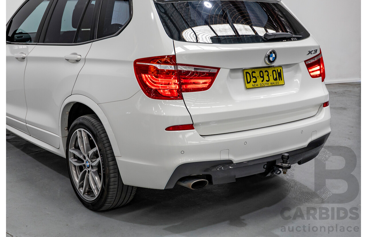 11/2016 BMW X3 xDrive20d M Sport (AWD) F25 MY16 4d Wagon Alpine White Turbo 2.0L