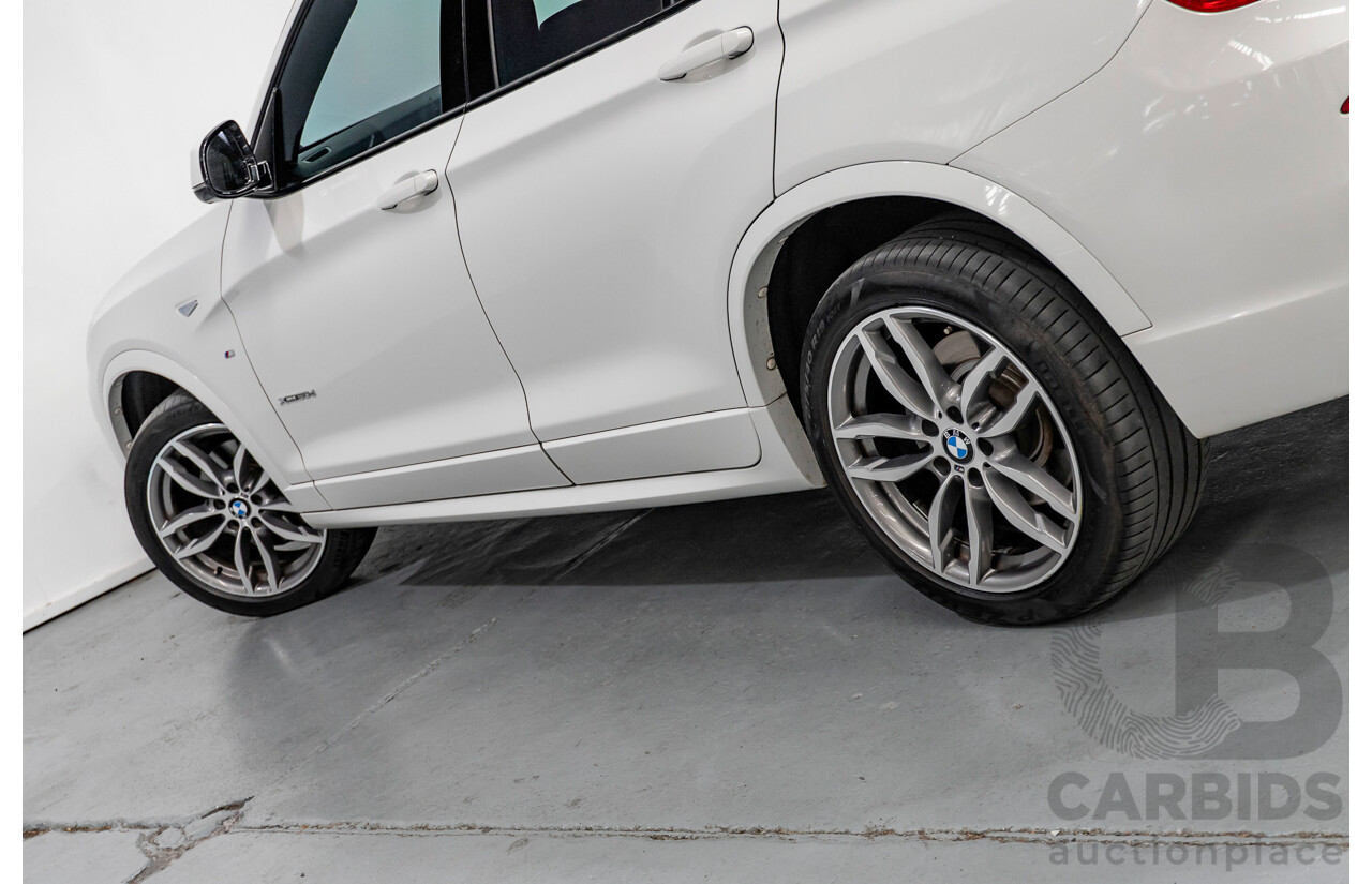 11/2016 BMW X3 xDrive20d M Sport (AWD) F25 MY16 4d Wagon Alpine White Turbo 2.0L