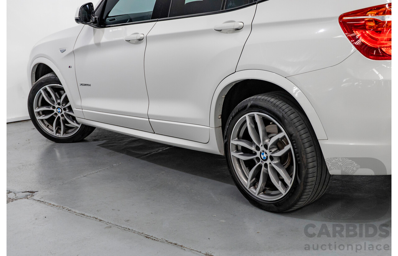 11/2016 BMW X3 xDrive20d M Sport (AWD) F25 MY16 4d Wagon Alpine White Turbo 2.0L