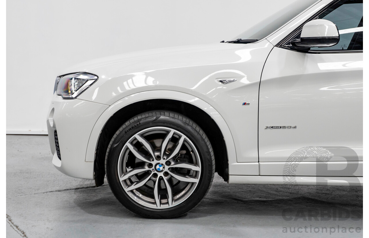 11/2016 BMW X3 xDrive20d M Sport (AWD) F25 MY16 4d Wagon Alpine White Turbo 2.0L