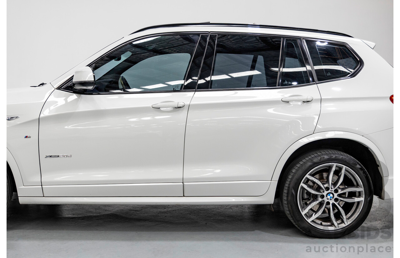 11/2016 BMW X3 xDrive20d M Sport (AWD) F25 MY16 4d Wagon Alpine White Turbo 2.0L