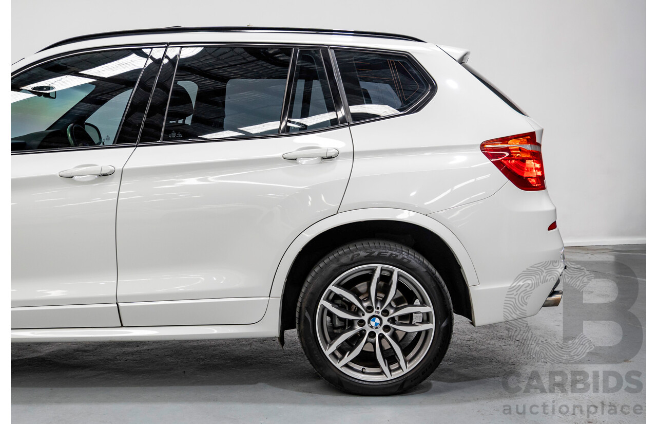 11/2016 BMW X3 xDrive20d M Sport (AWD) F25 MY16 4d Wagon Alpine White Turbo 2.0L