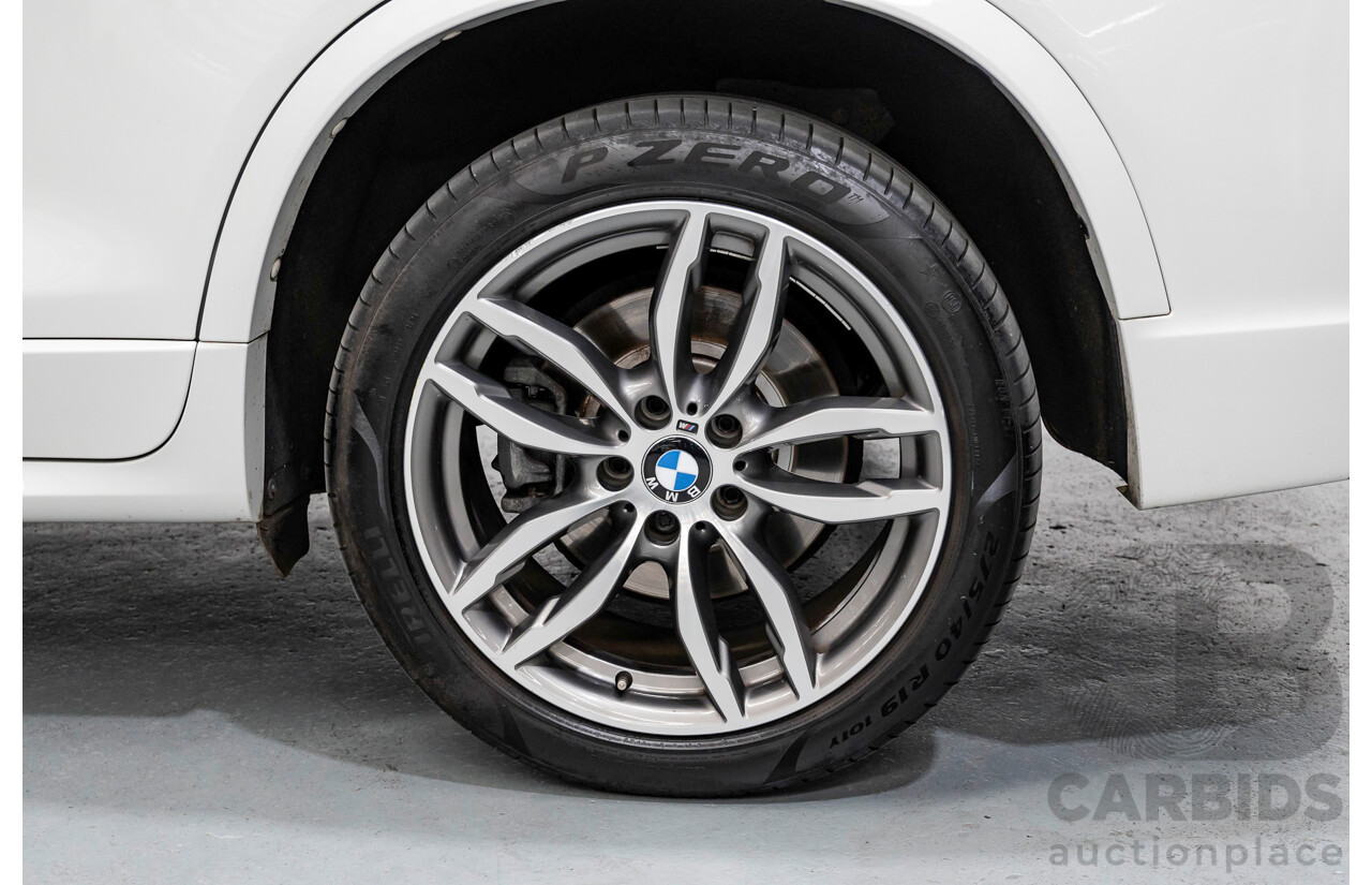 11/2016 BMW X3 xDrive20d M Sport (AWD) F25 MY16 4d Wagon Alpine White Turbo 2.0L
