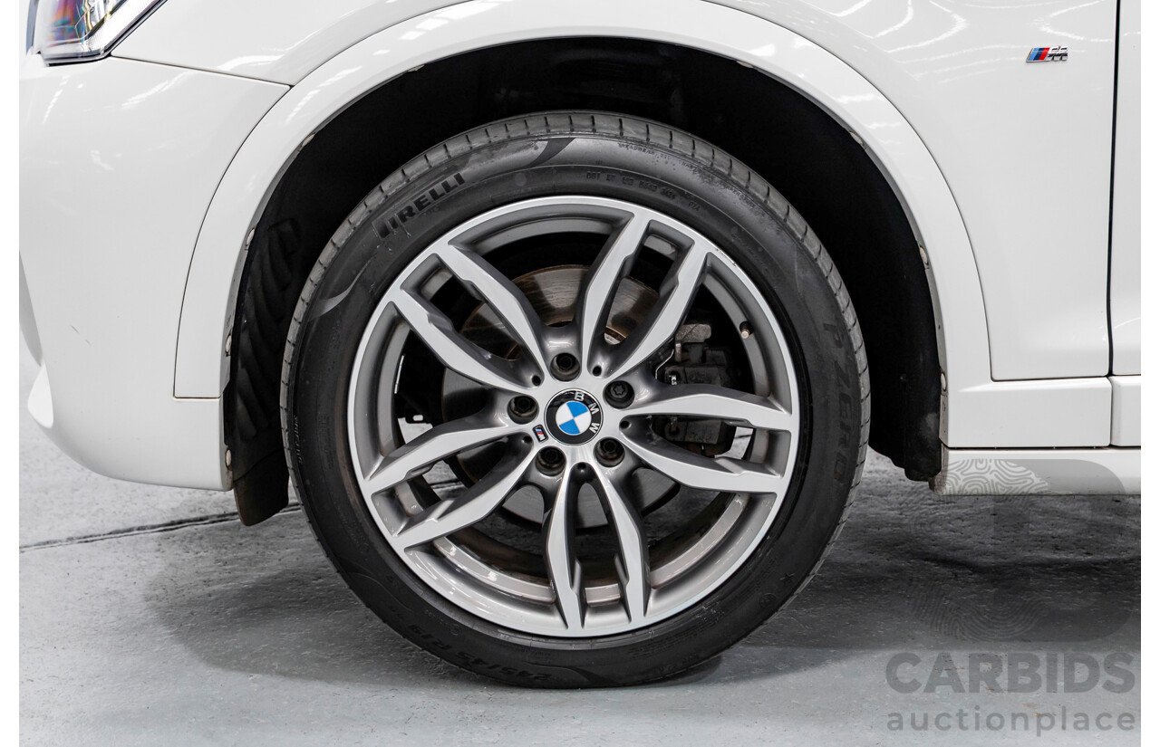 11/2016 BMW X3 xDrive20d M Sport (AWD) F25 MY16 4d Wagon Alpine White Turbo 2.0L