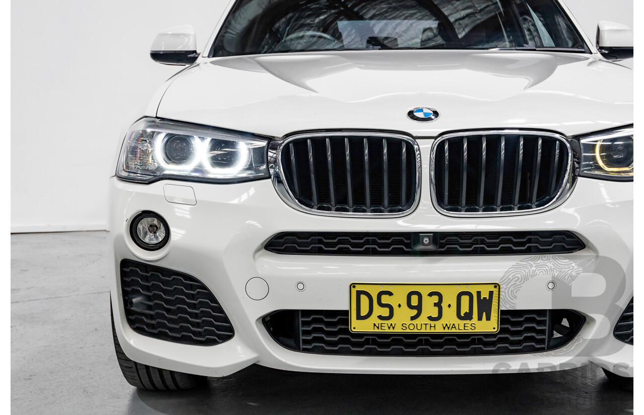 11/2016 BMW X3 xDrive20d M Sport (AWD) F25 MY16 4d Wagon Alpine White Turbo 2.0L