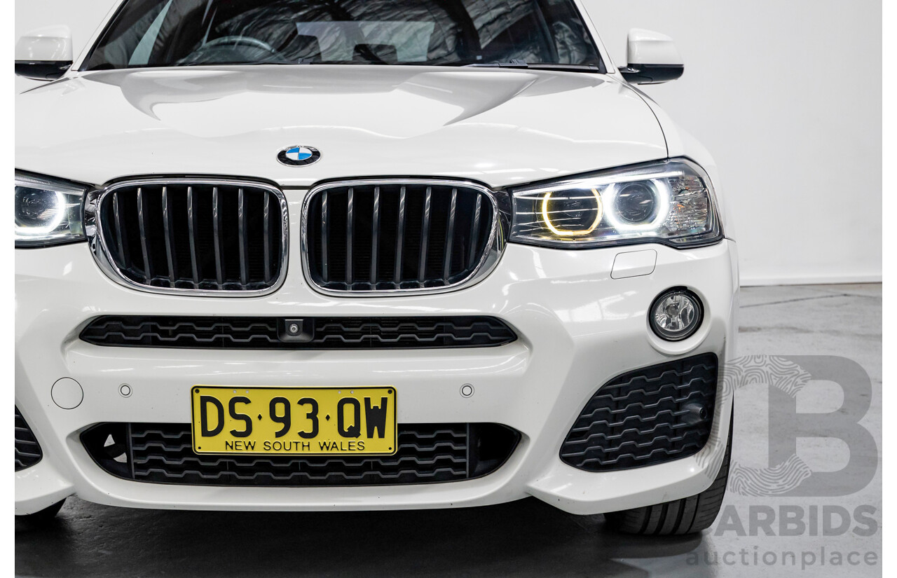 11/2016 BMW X3 xDrive20d M Sport (AWD) F25 MY16 4d Wagon Alpine White Turbo 2.0L