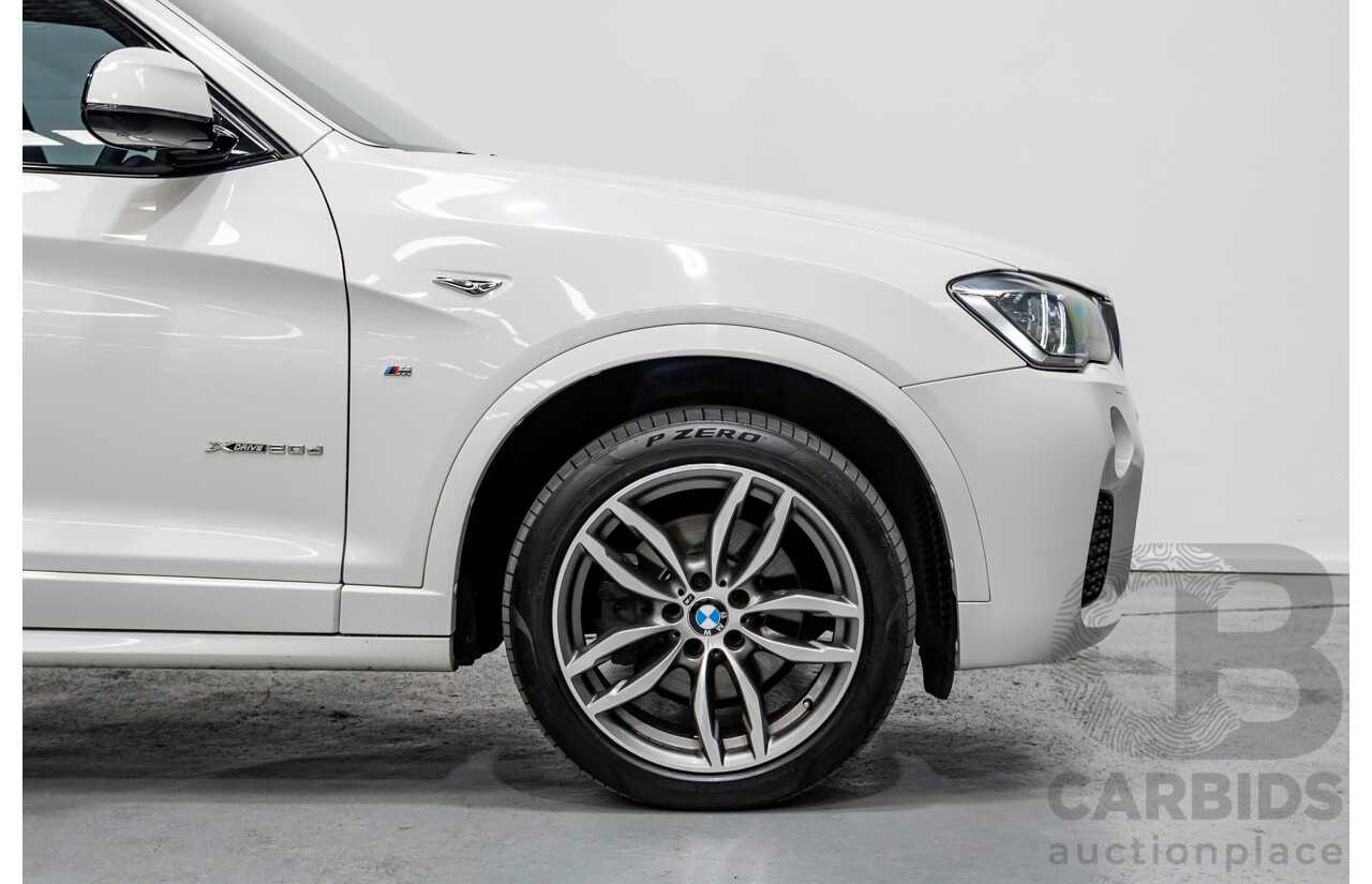 11/2016 BMW X3 xDrive20d M Sport (AWD) F25 MY16 4d Wagon Alpine White Turbo 2.0L