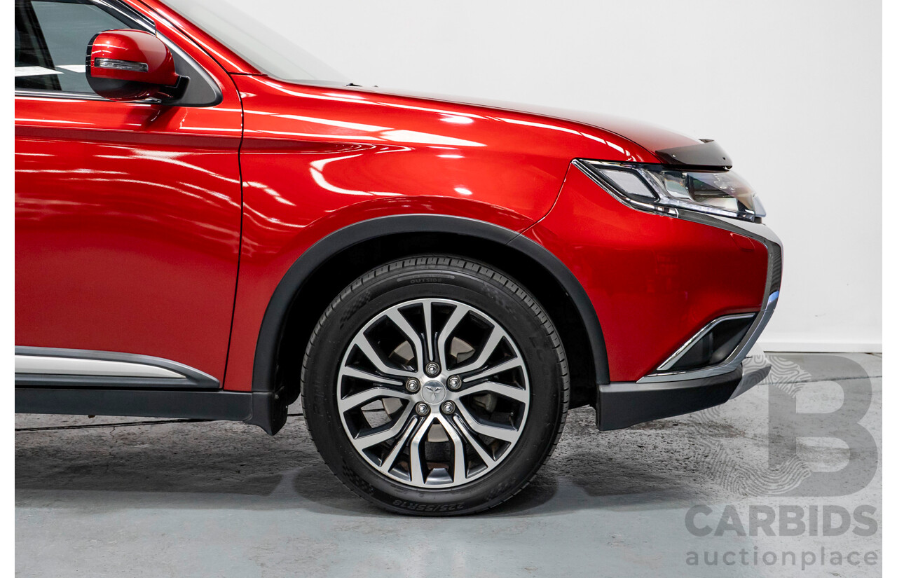 6/2015 Mitsubishi Outlander Exceed (4x4) ZK MY16 4d Wagon Rally Red Metallic Turbo 2.3L - 7 Seater
