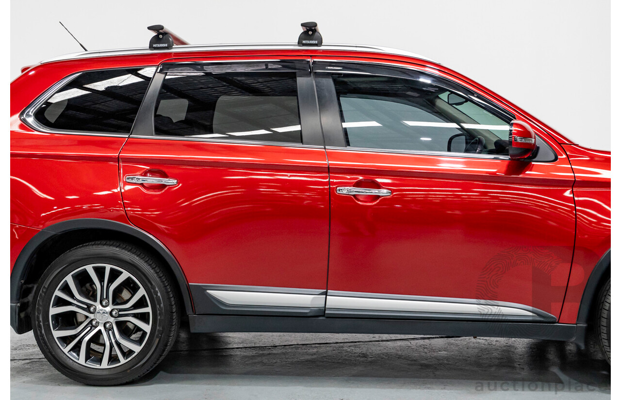 6/2015 Mitsubishi Outlander Exceed (4x4) ZK MY16 4d Wagon Rally Red Metallic Turbo 2.3L - 7 Seater