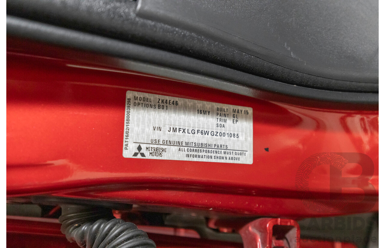 6/2015 Mitsubishi Outlander Exceed (4x4) ZK MY16 4d Wagon Rally Red Metallic Turbo 2.3L - 7 Seater