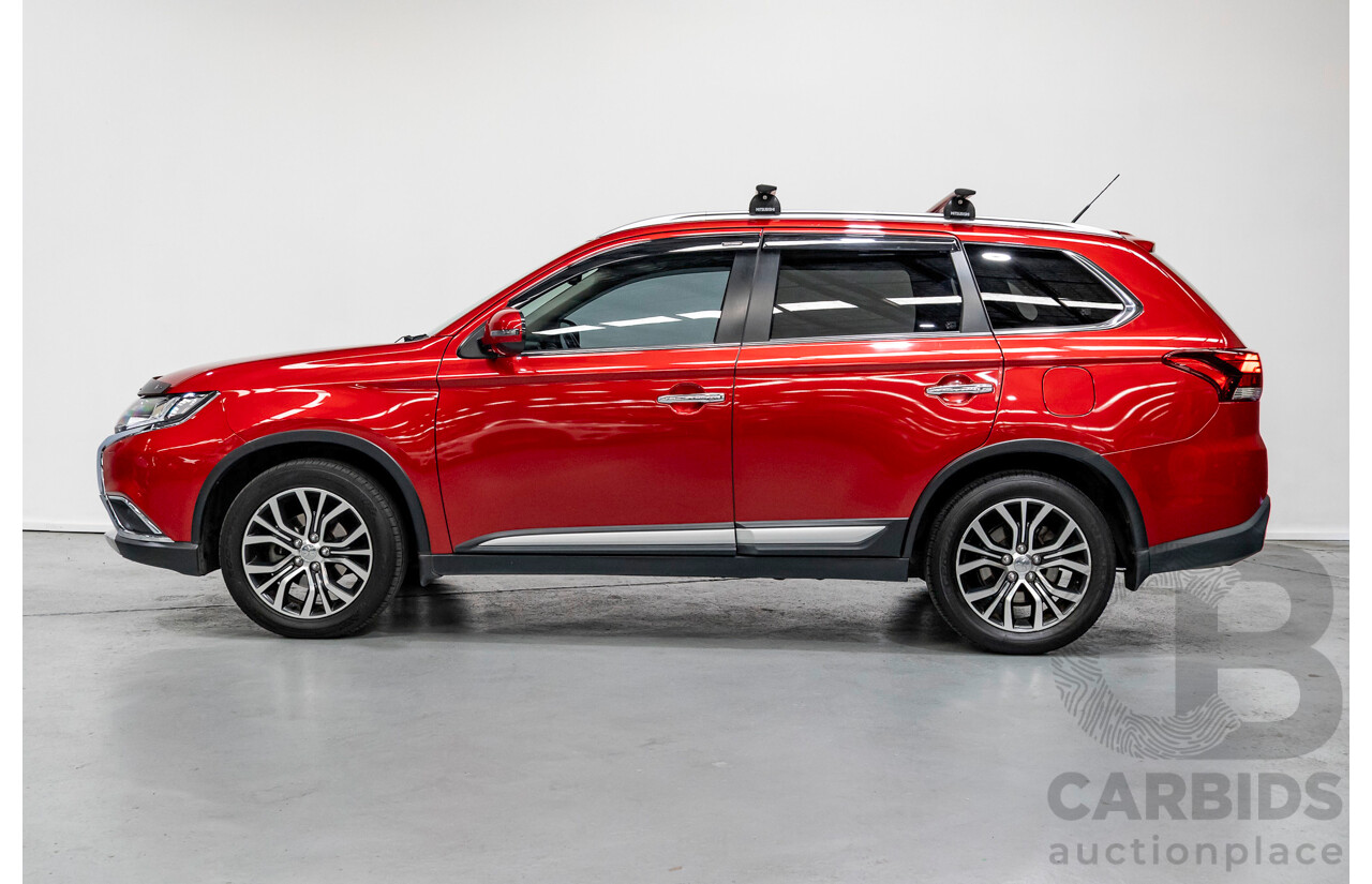 6/2015 Mitsubishi Outlander Exceed (4x4) ZK MY16 4d Wagon Rally Red Metallic Turbo 2.3L - 7 Seater