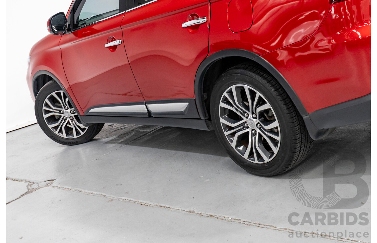 6/2015 Mitsubishi Outlander Exceed (4x4) ZK MY16 4d Wagon Rally Red Metallic Turbo 2.3L - 7 Seater