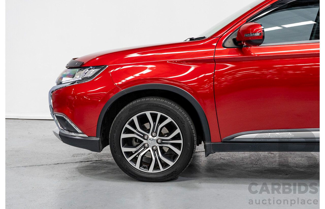 6/2015 Mitsubishi Outlander Exceed (4x4) ZK MY16 4d Wagon Rally Red Metallic Turbo 2.3L - 7 Seater
