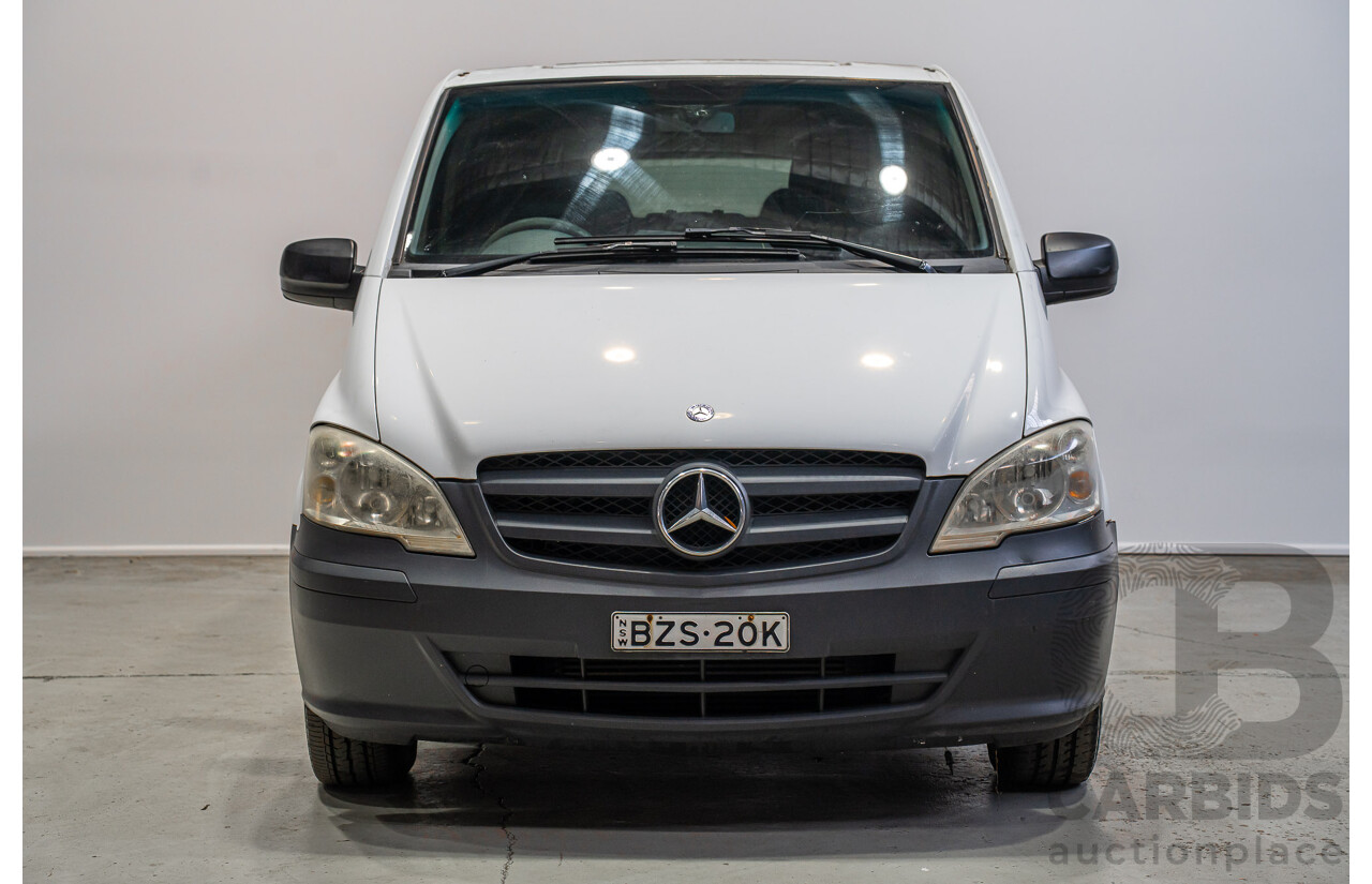 09/2011 Mercedes-Benz Vito 113CDI SWB MY11 4d Van White Turbo Diesel 2.1L