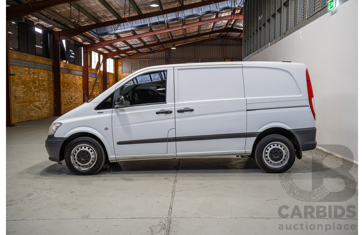 09/2011 Mercedes-Benz Vito 113CDI SWB MY11 4d Van White Turbo Diesel 2.1L