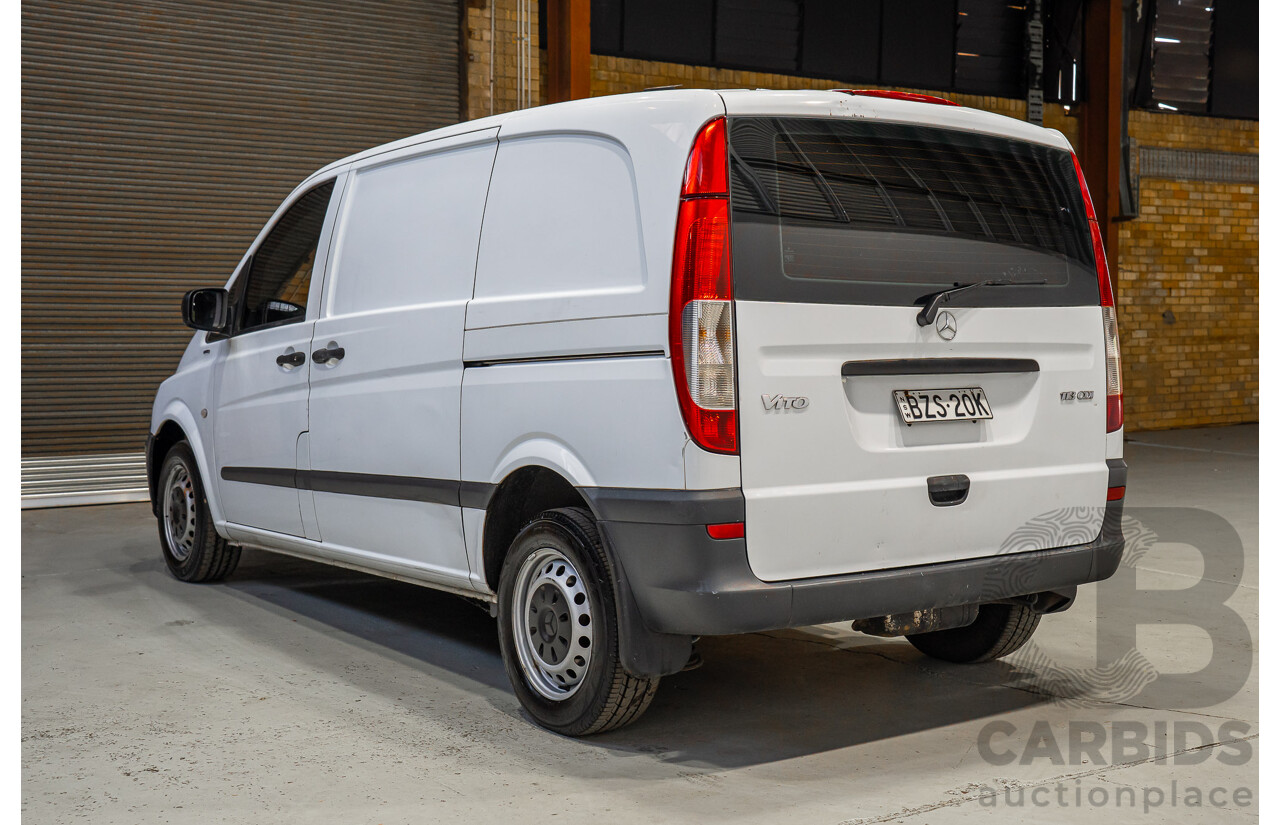 09/2011 Mercedes-Benz Vito 113CDI SWB MY11 4d Van White Turbo Diesel 2.1L