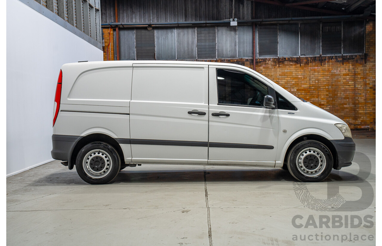 09/2011 Mercedes-Benz Vito 113CDI SWB MY11 4d Van White Turbo Diesel 2.1L