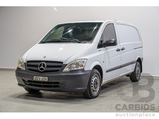 09/2011 Mercedes-Benz Vito 113CDI SWB MY11 4d Van White Turbo Diesel 2.1L